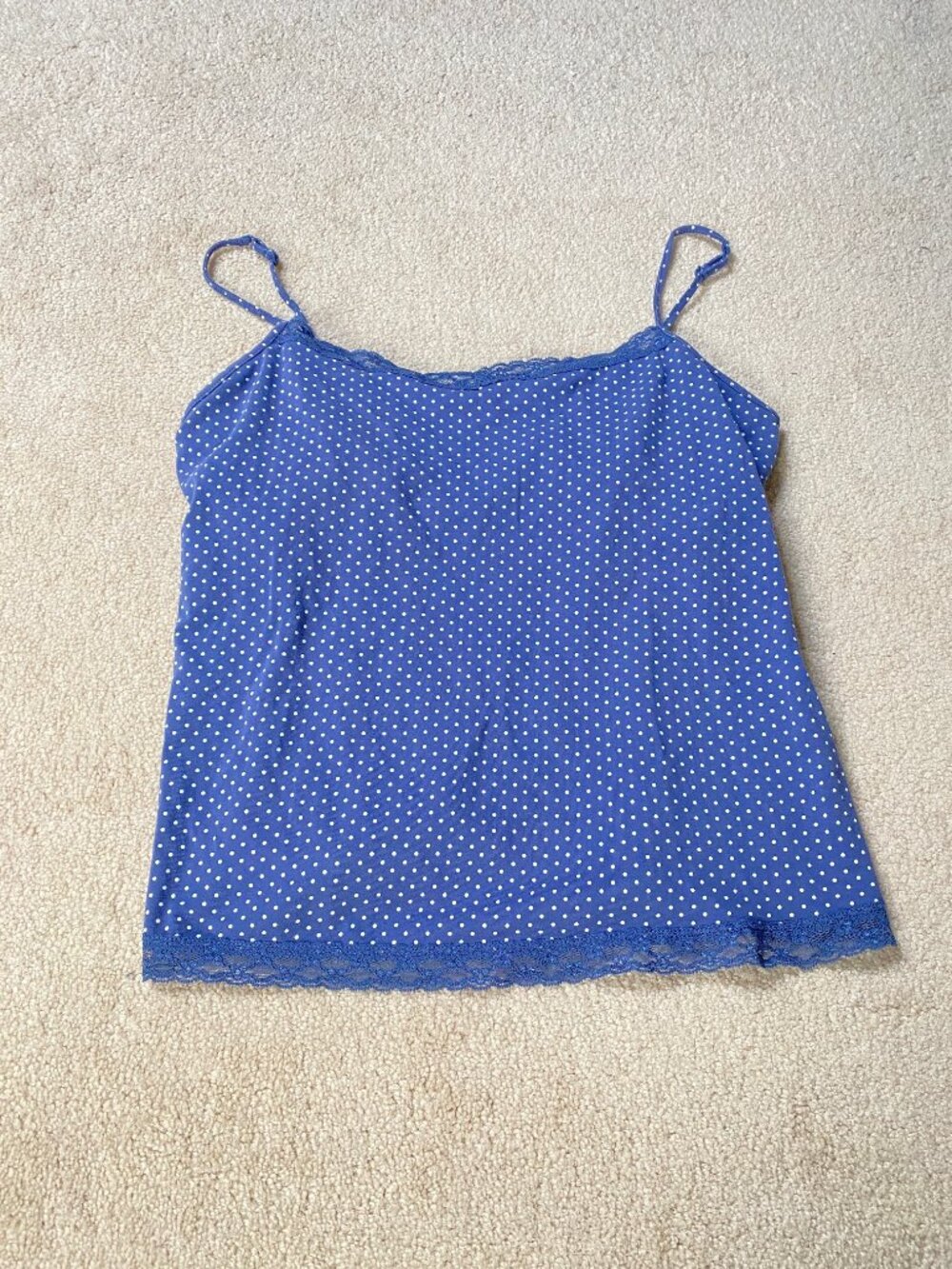 Women's (R)elativity Tank Top Blue and white with built in bralet Size XLG.
